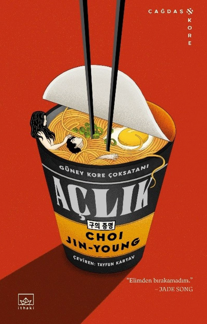 Choi Jin-young’un Açlık kitabının Türkçe baskı kapağı
